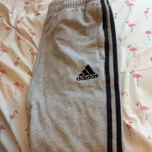 grey adidas joggers